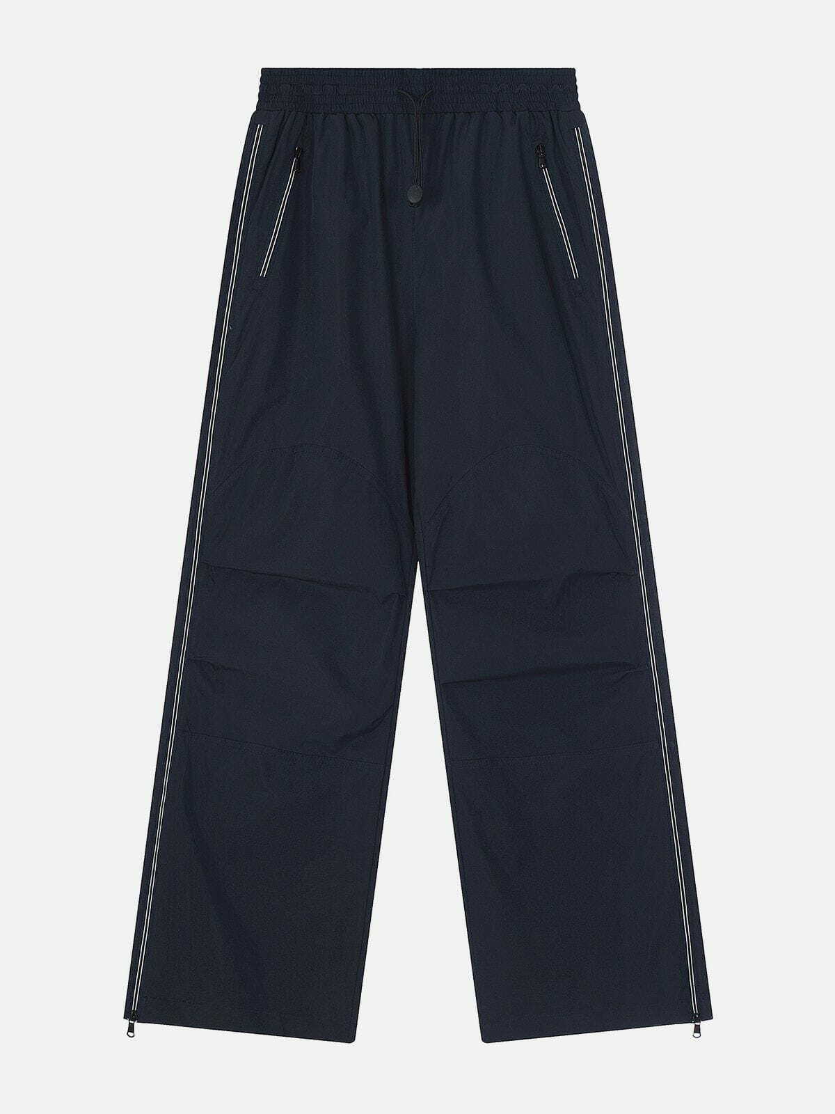 Y2K Aesthetic Side Zipper Sweatpants - Comfy Grunge Style for Cute Outfits & Cozy Vibes