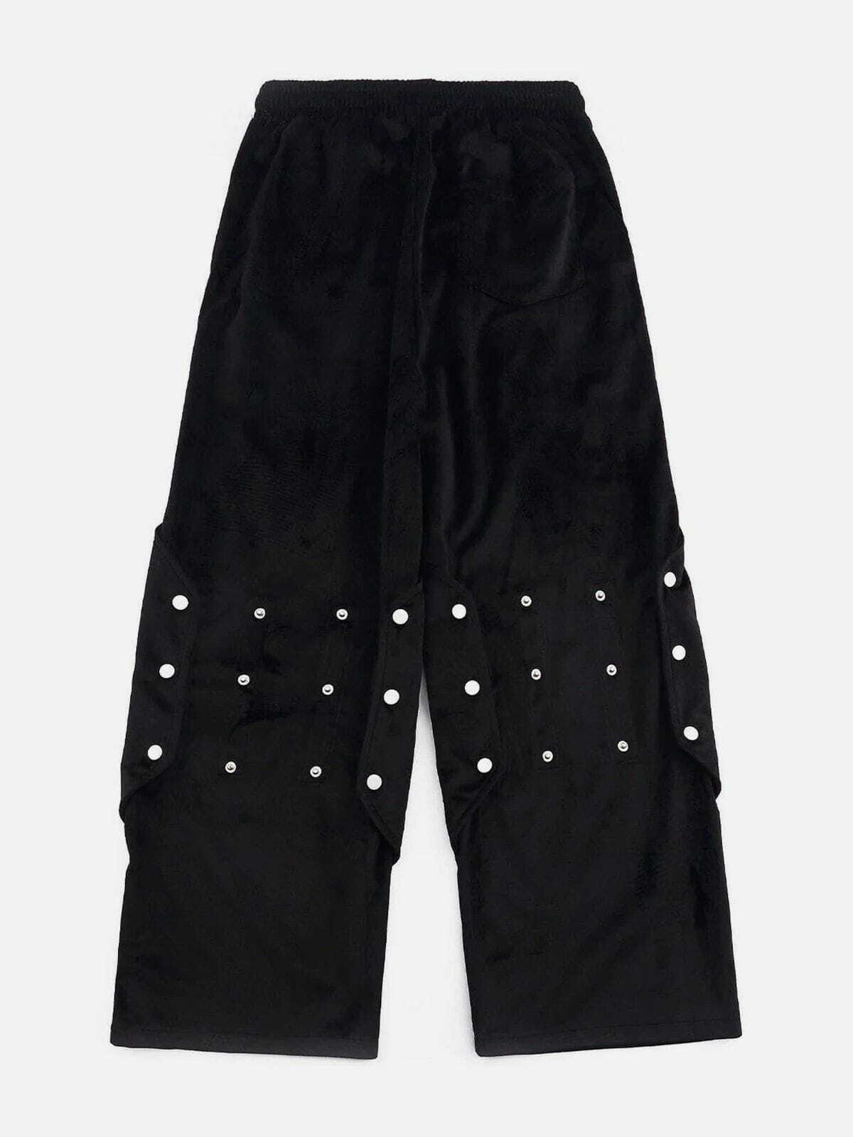 Y2K Aesthetic Star Sticker Diamond Pants - Cute Grunge Style for Trendy Outfits