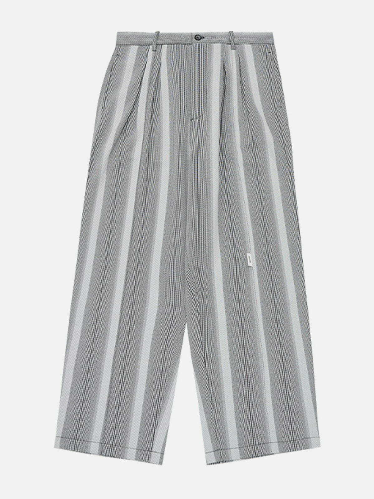 Y2K Aesthetic Striped Clashing Colors Pants - Grunge Style & Coquette Vibes