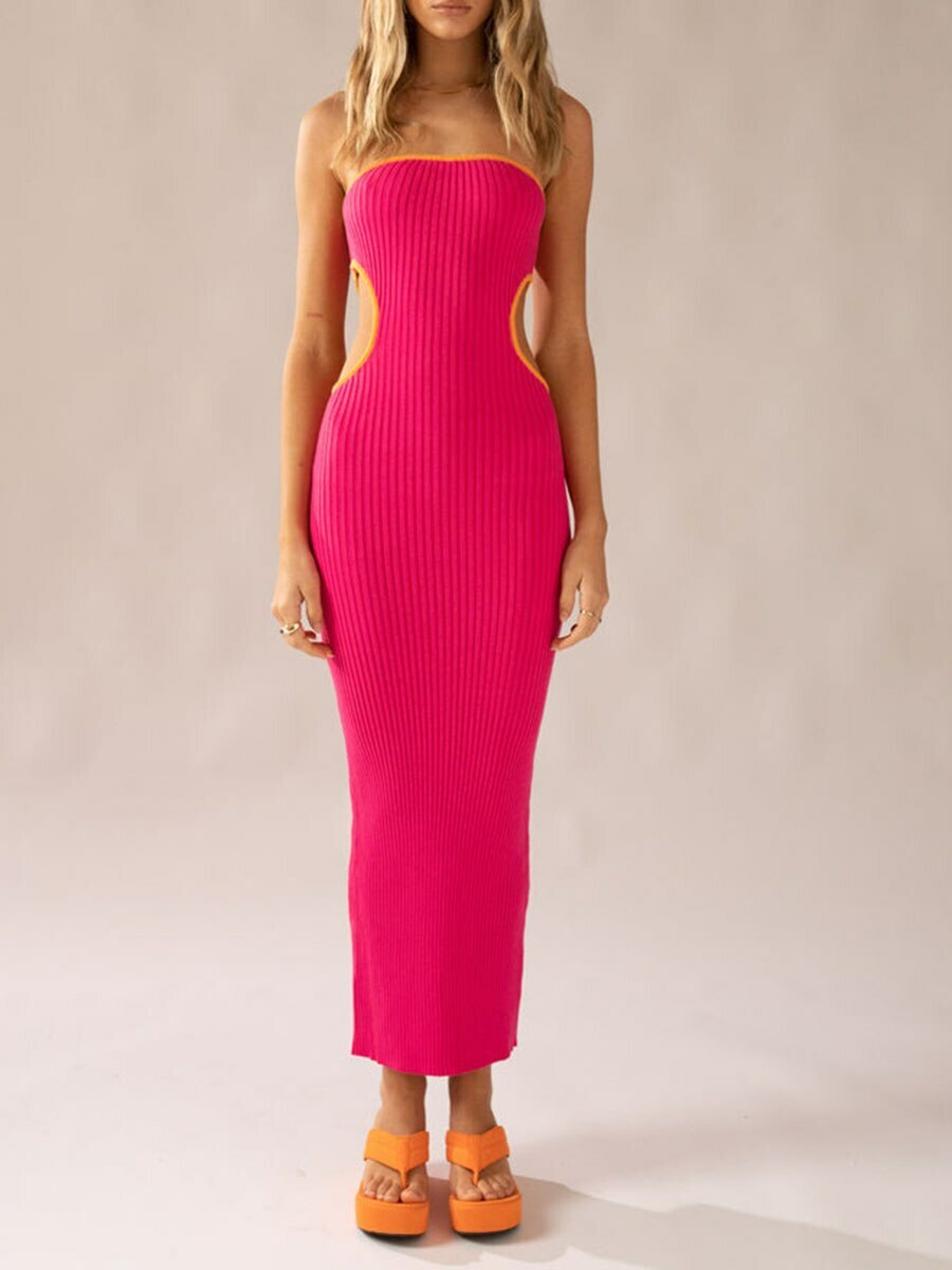 Y2K Cutout Tube Dress - Trendy Streetwear for Coquette & Grunge Aesthetic Lovers