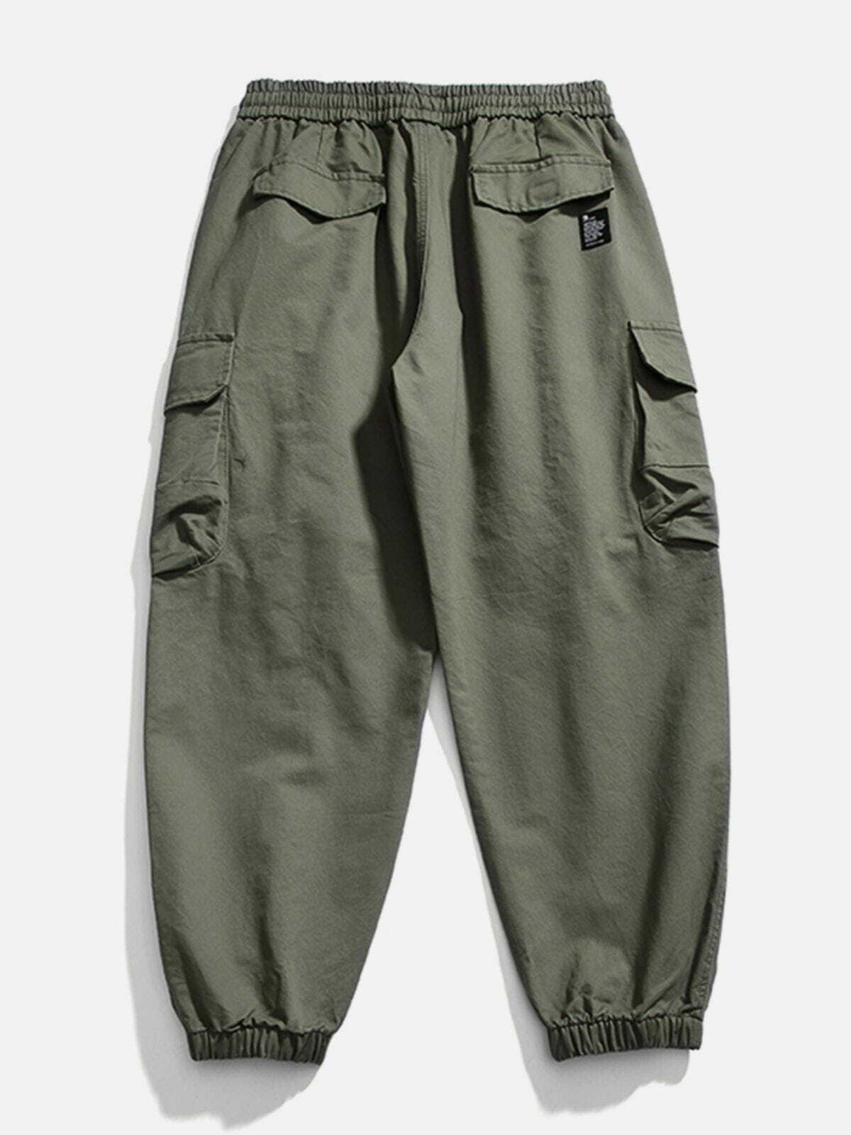 Y2K Fashion Cargo Pants with Large Pockets - Grunge Aesthetic & Coquette Style