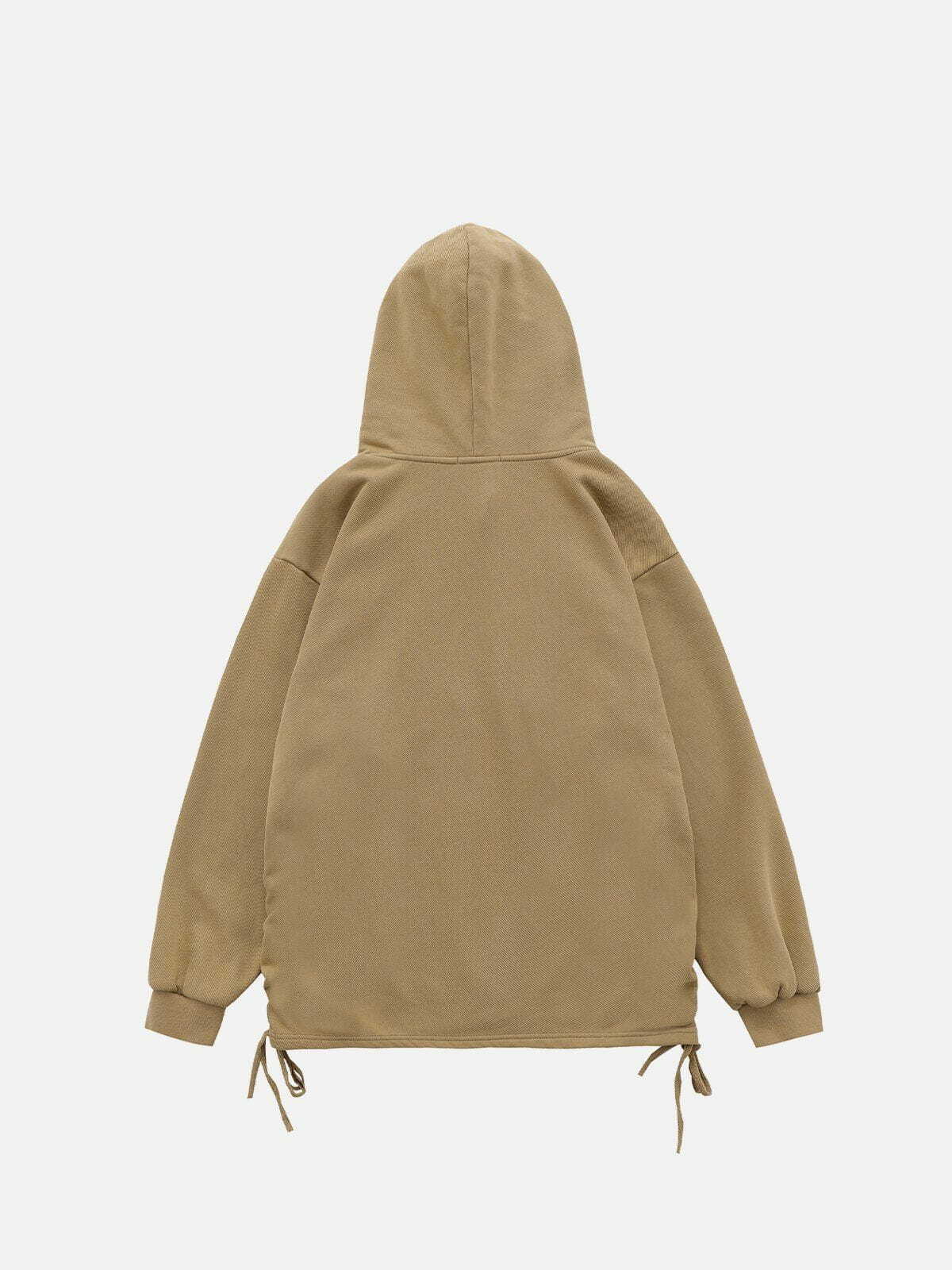 Y2K Fashion Drawstring Hoodie - Cute Pastel Goth Aesthetic for Comfy Grunge Style