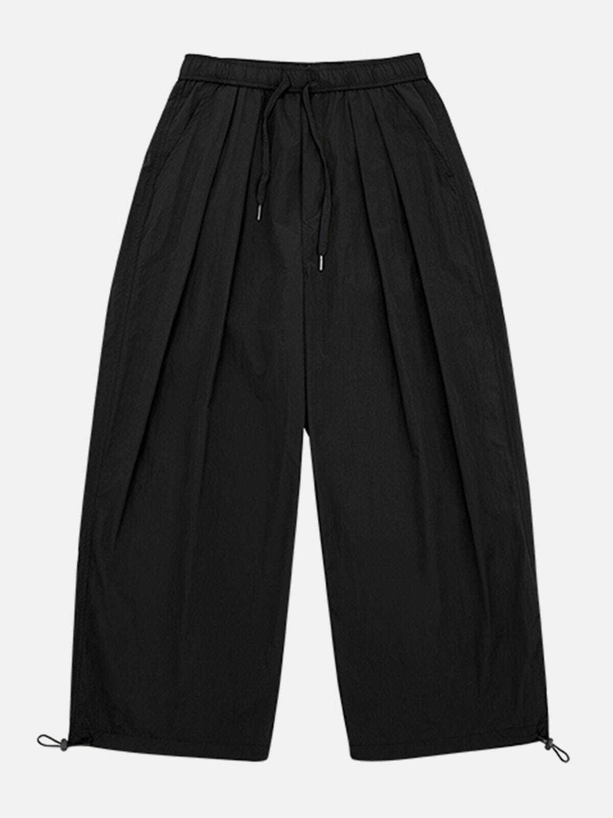 Y2K Fashion Drawstring Pants: Comfy Cargo Style for Grunge Aesthetic & Coquette Outfits