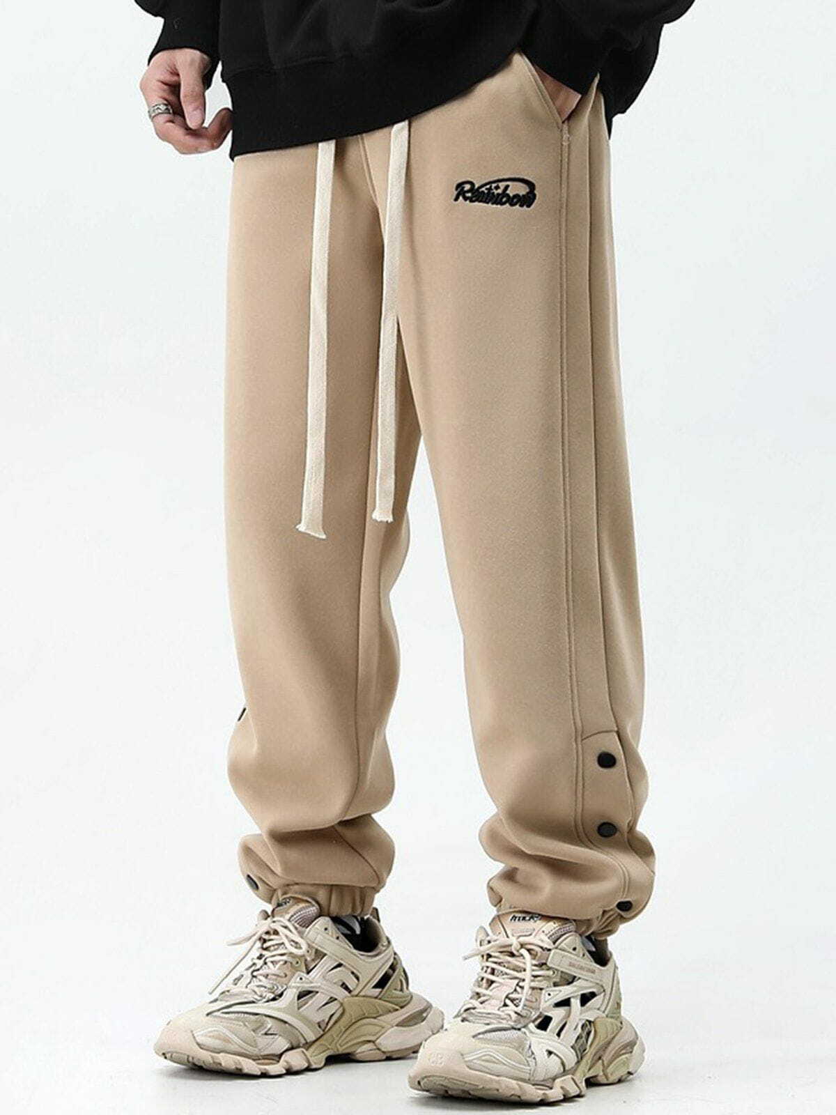 Y2K Fashion Foot Mouth Clasp Pants - Grunge Aesthetic Cargo Style for Trendy Outfits