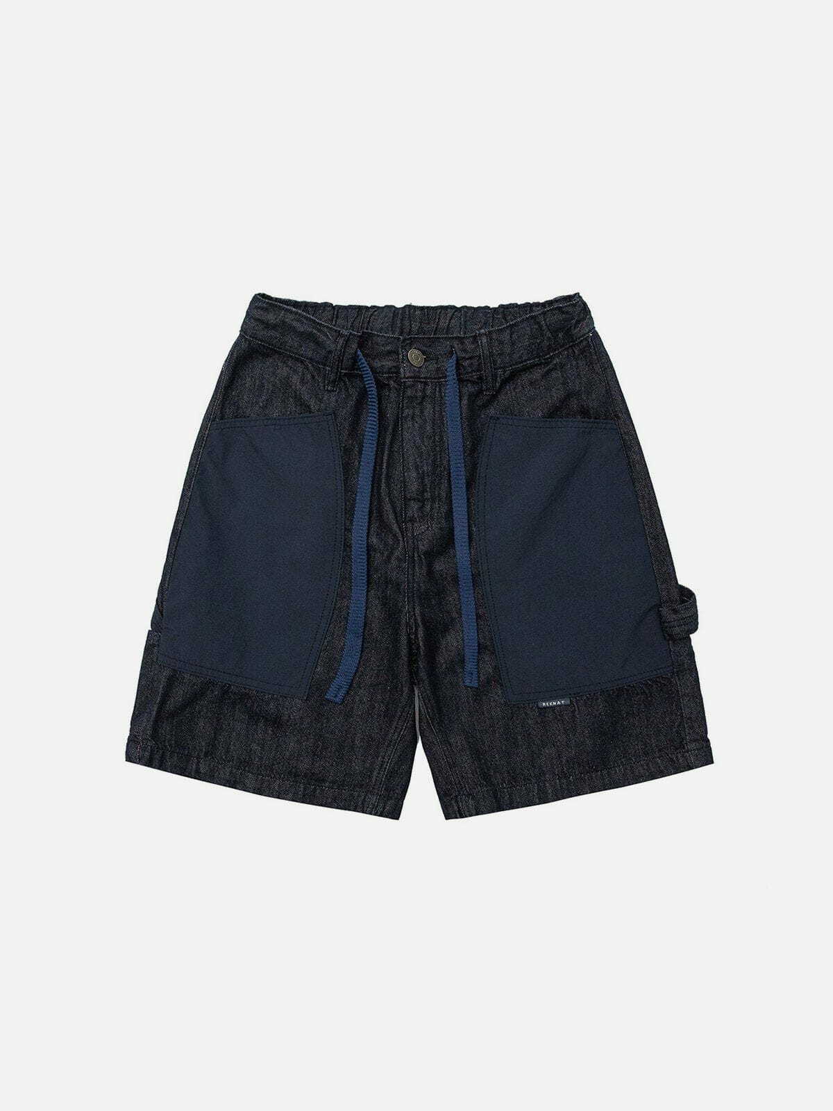 Y2K Fashion Large Pocket Shorts: Grunge Aesthetic Cargo Style for Comfy Summer Outfits