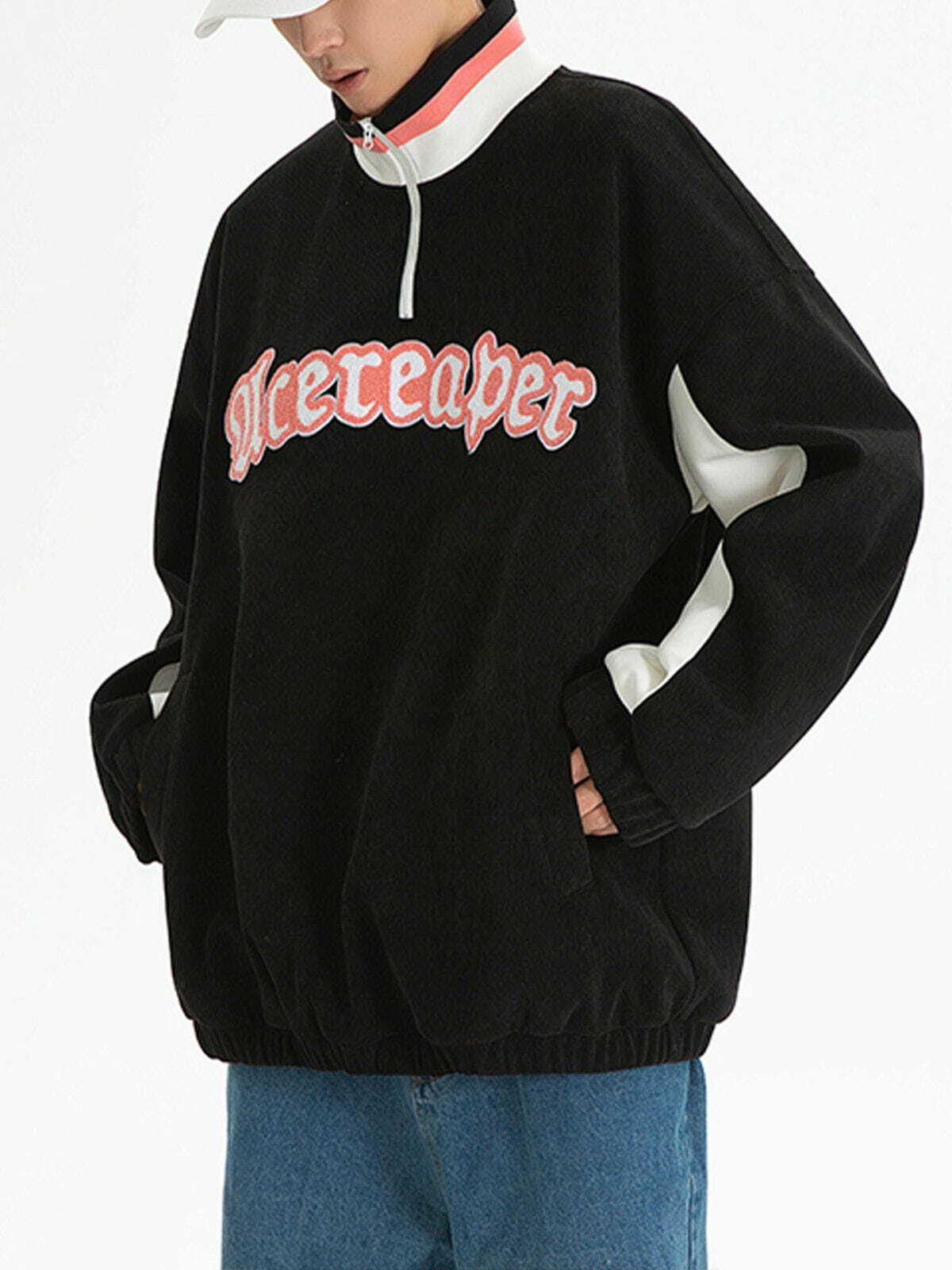 Y2K Fashion Letter Embroidery Sweatshirt - Cute Aesthetic Hoodie for Coquette & Grunge Styles