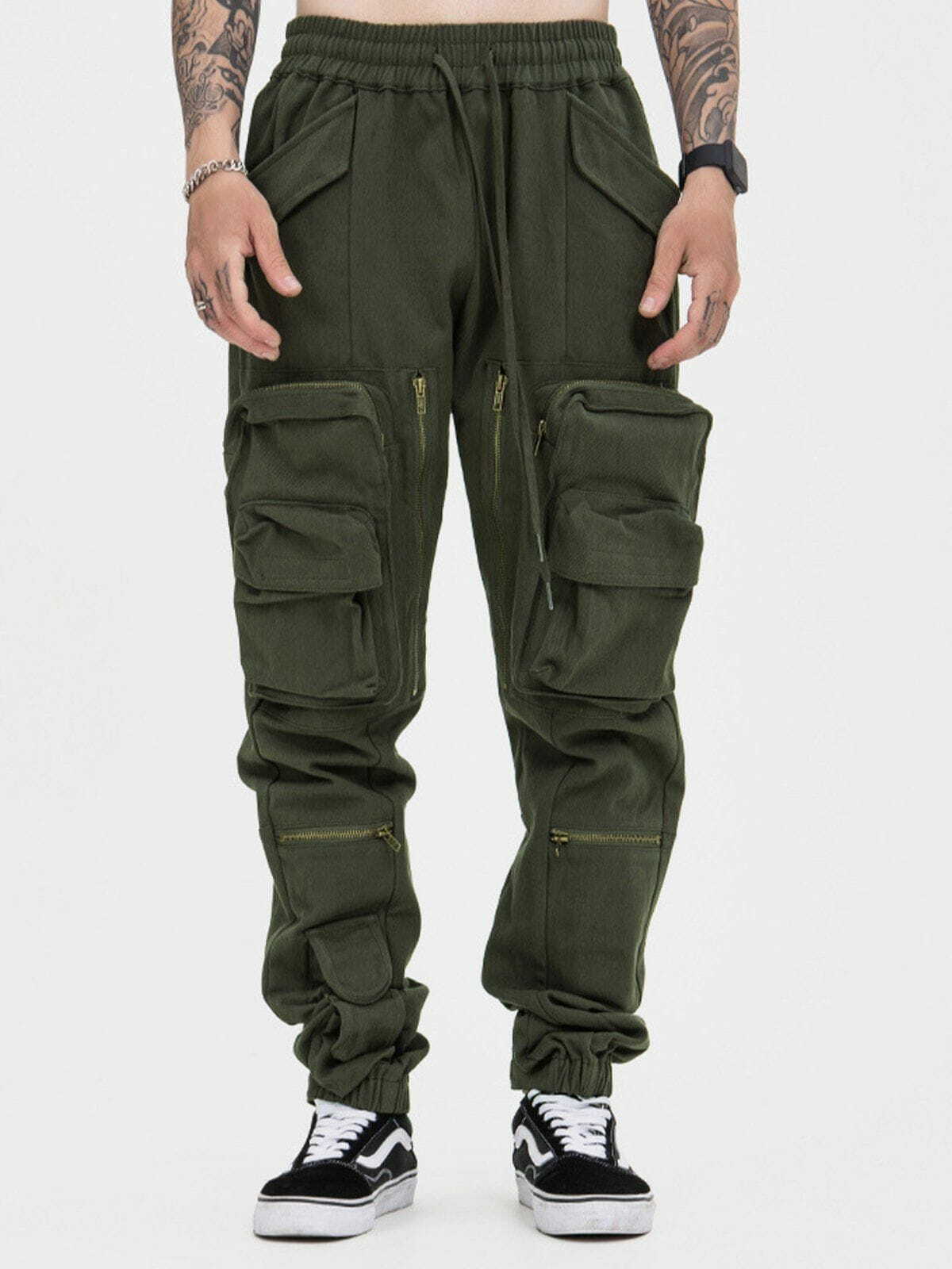 Y2K Fashion Multi Pocket Cargo Pants - Grunge Aesthetic & Coquette Style Essential