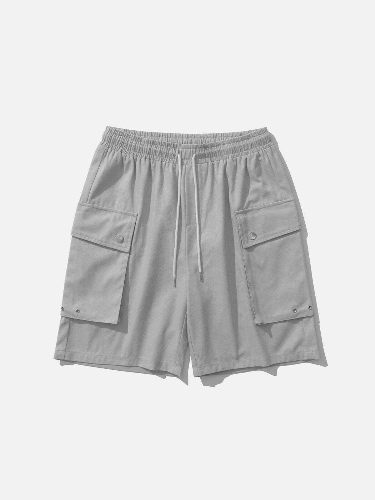 Y2K Fashion Multi-Pocket Cargo Shorts for Grunge Aesthetic & Coquette Style Outfits