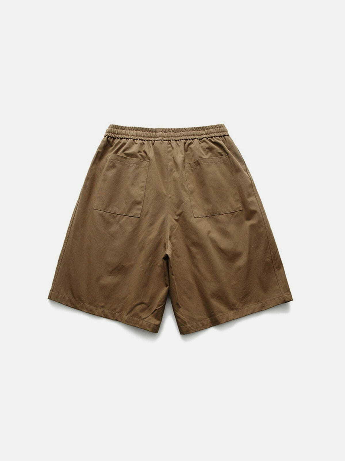 Y2K Fashion Solid Zip Up Pocket Shorts - Comfy Cargo Style for Aesthetic Outfits