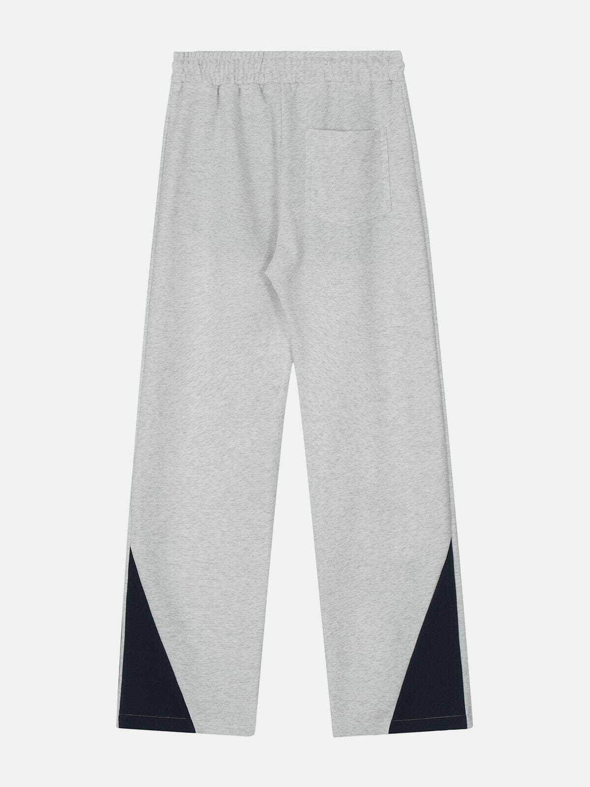 Y2K Fashion Star Embroidered Side Stripe Sweatpants for Grunge Aesthetic & Coquette Style