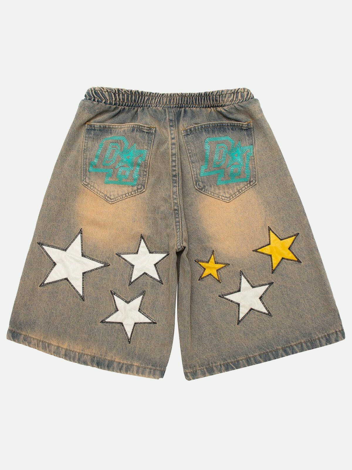 Y2K Fashion Stars and Letter Shorts - Cute Aesthetic Bottoms for Grunge & Coquette Styles