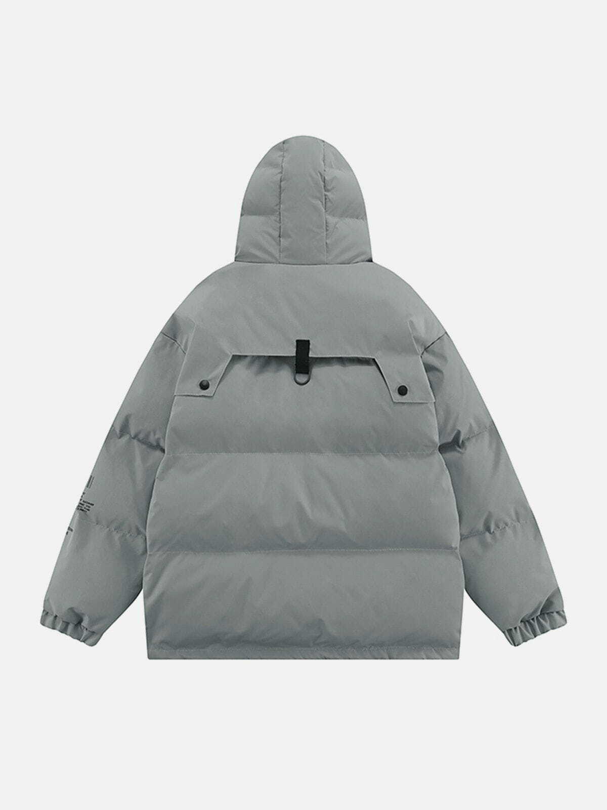 Y2K Fashion Winter Coat with Large Pockets - Comfy Cargo Style for Grunge Aesthetic