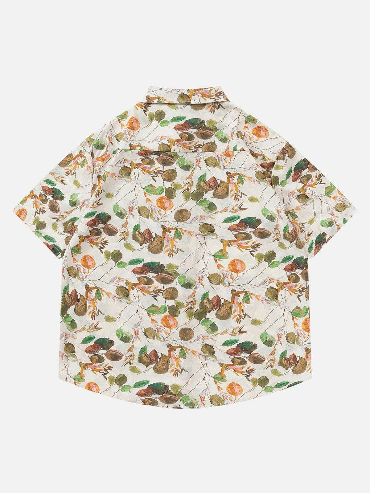 Y2K Floral Print Short Sleeve Shirt - Cute Tops for Coquette & Grunge Aesthetic Styles