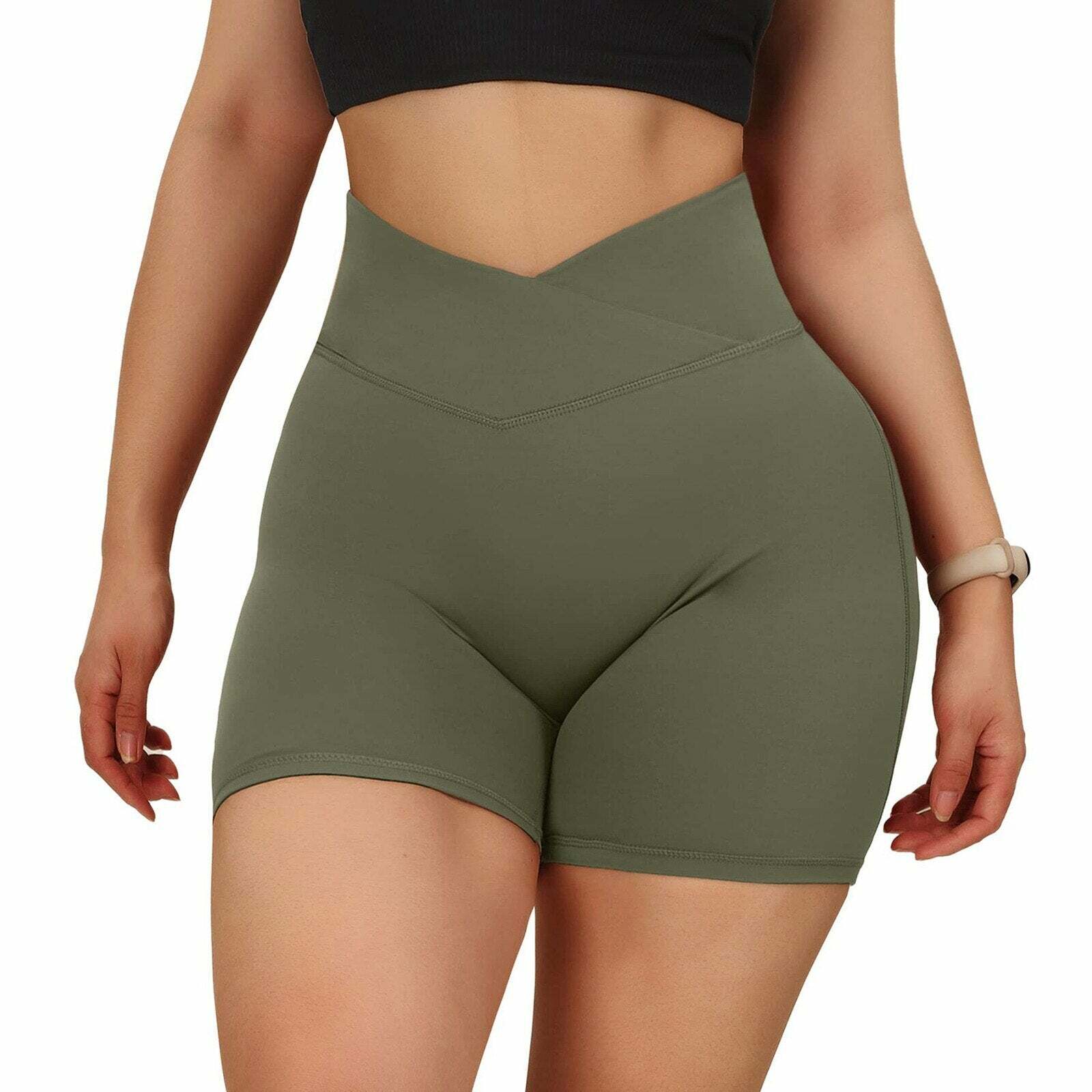 Y2K High Waist Butt Lifting Yoga Shorts - Comfy Aesthetic Activewear for Grunge & Coquette Styles