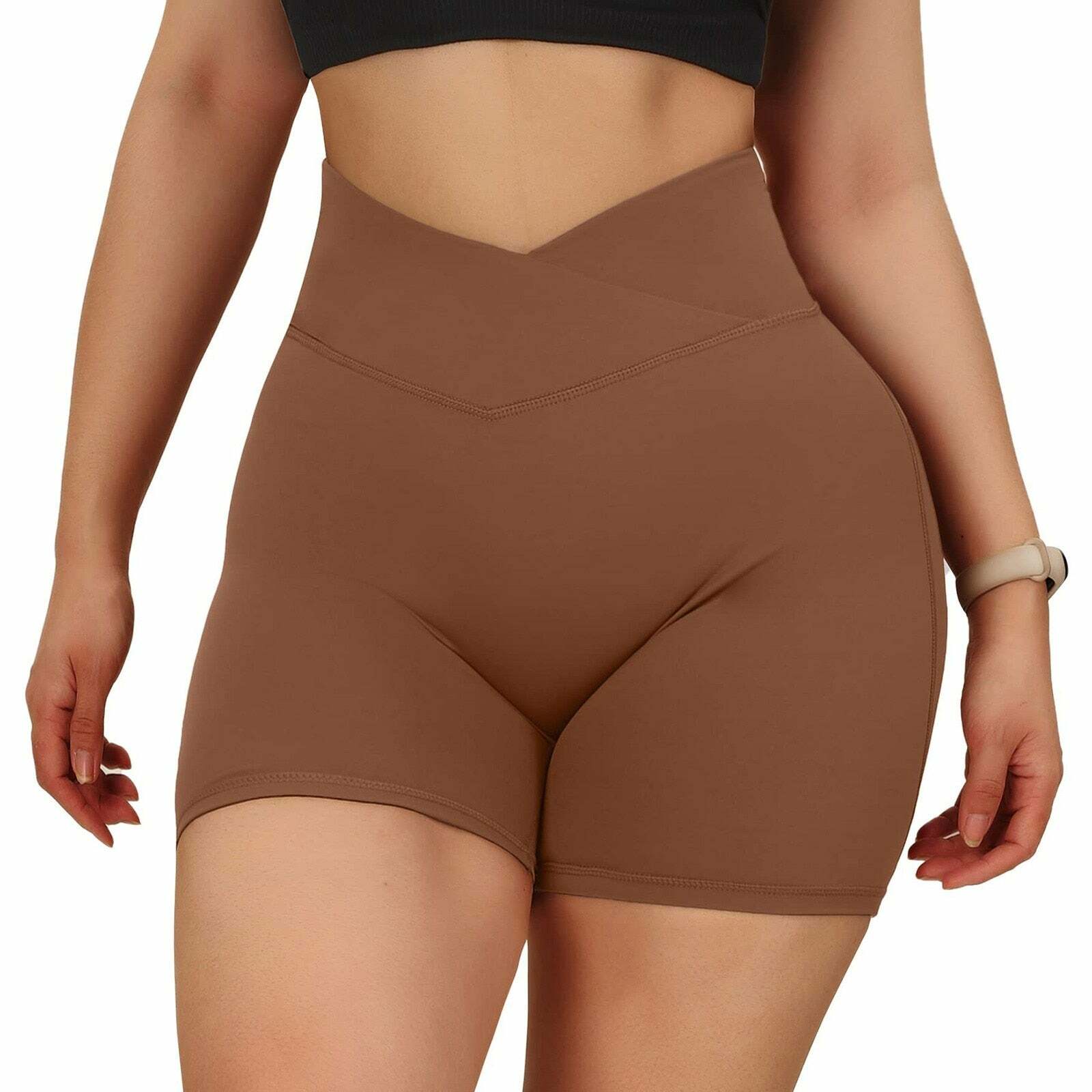 Y2K High Waist Butt Lifting Yoga Shorts - Comfy Aesthetic Activewear for Grunge & Coquette Styles