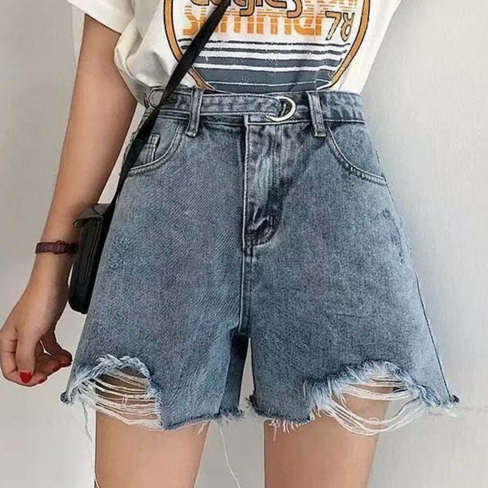 Y2K High Waist Cargo Shorts - Cute Coquette Aesthetic with Grunge Style for Summer Fun