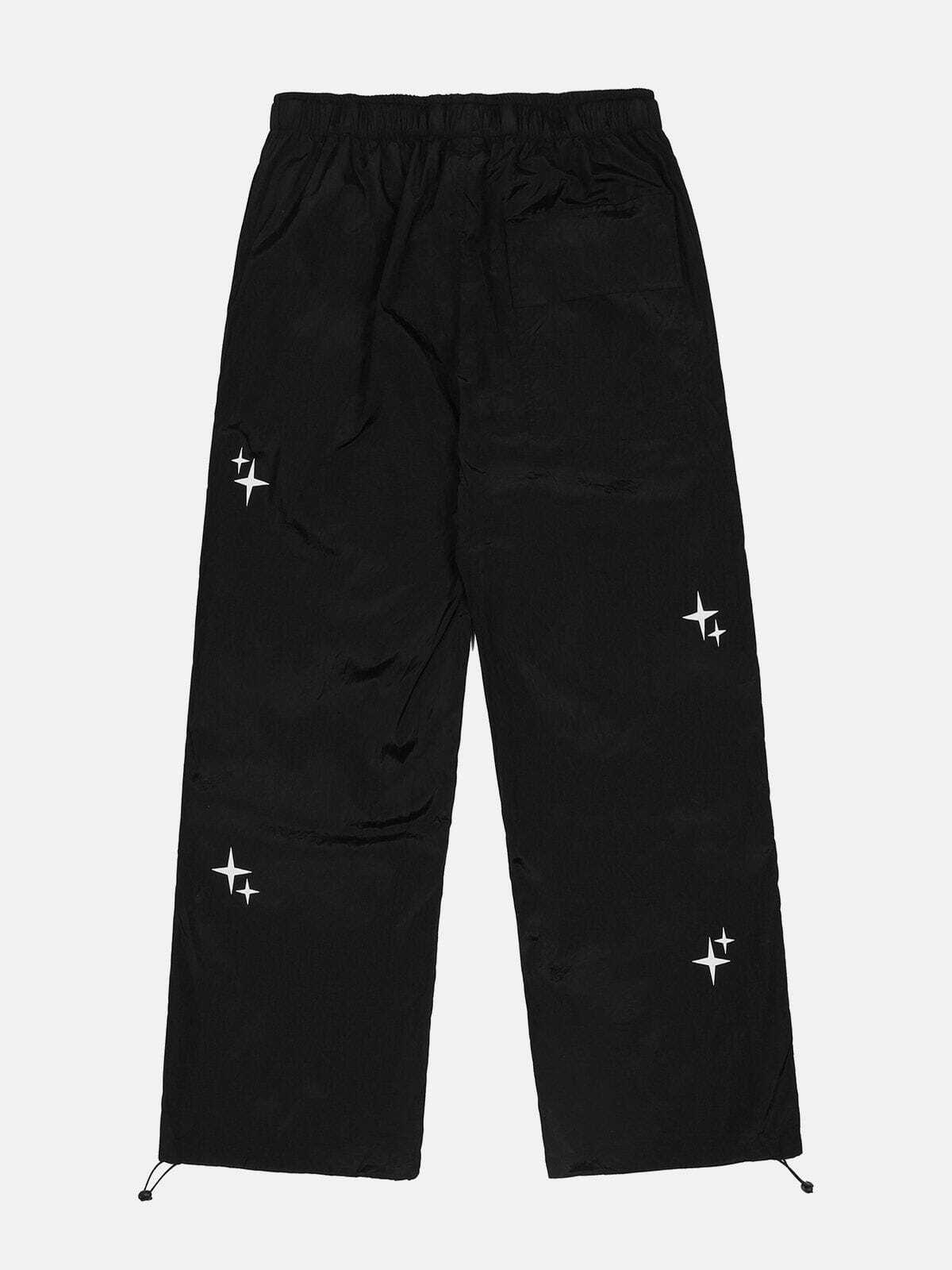 Y2K Star Print Casual Pants - Trendy Grunge Aesthetic Bottoms for Cute Outfits